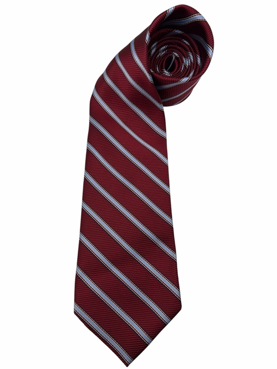 Brooks Brothers Other - Brooks Brothers Men’s Red Blue Stripe Ribbed Stain Resistant Pure Silk Neck Tie